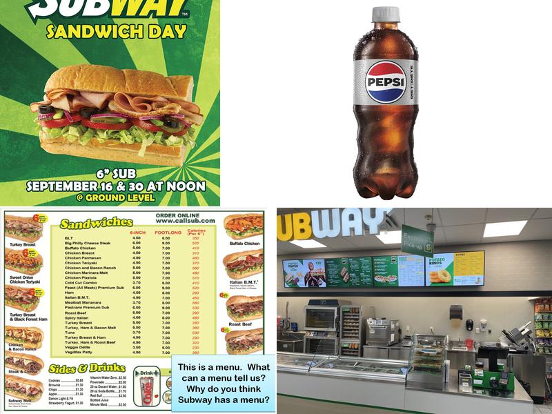 Subway Menu