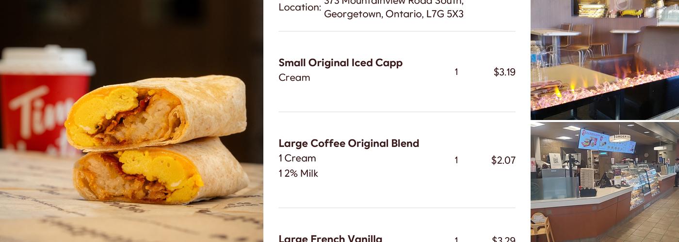 Tim Hortons Menu