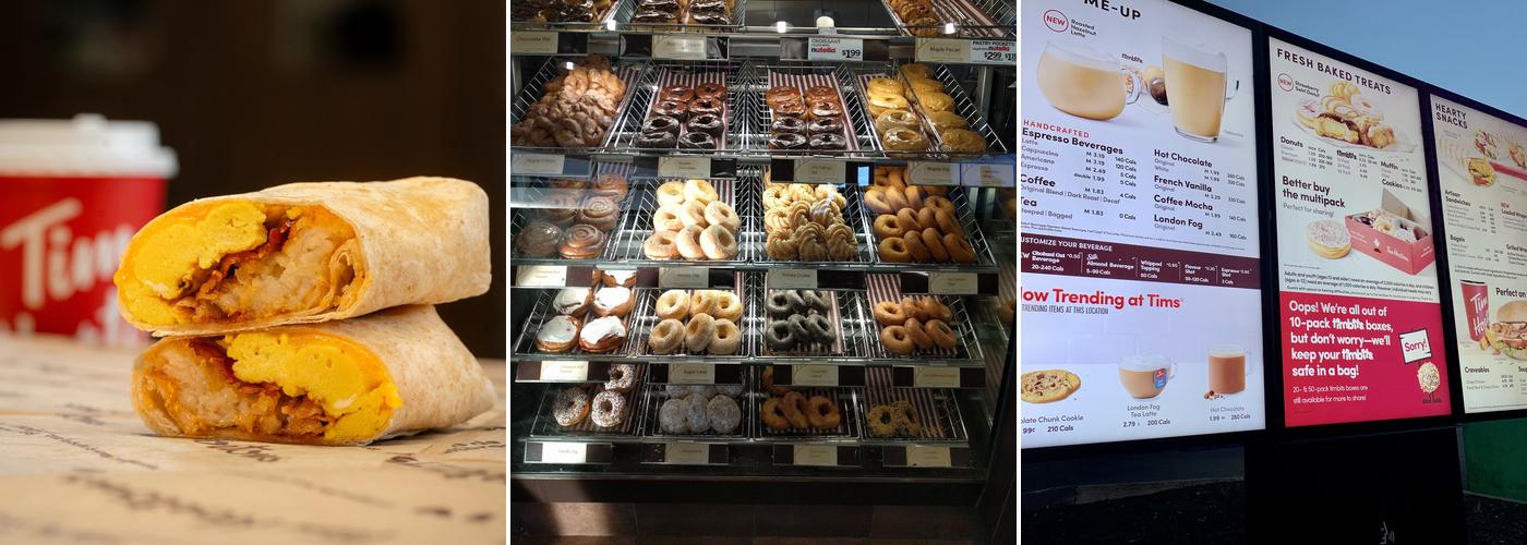 Tim Hortons Menu