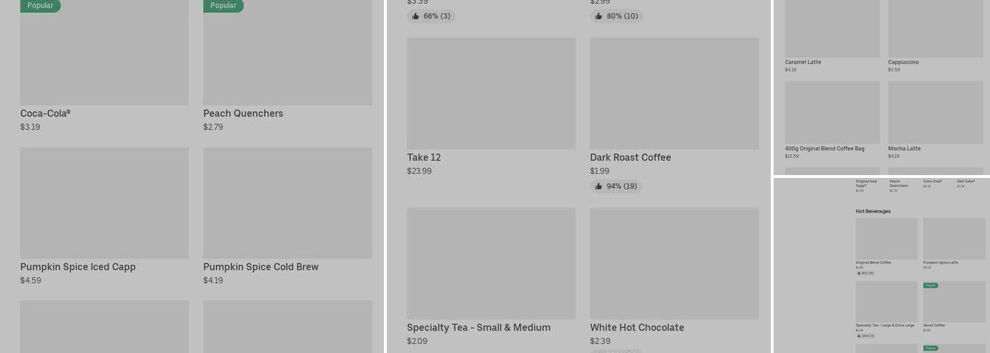 Tim Hortons Menu
