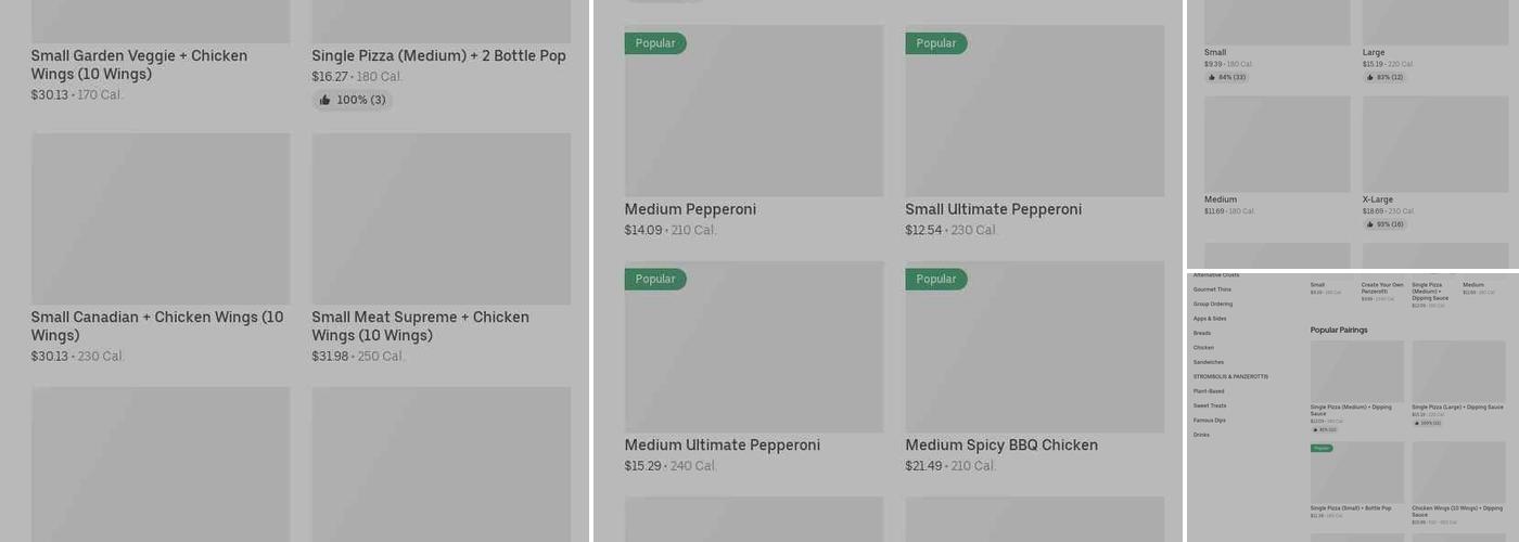 Pizza Pizza Menu