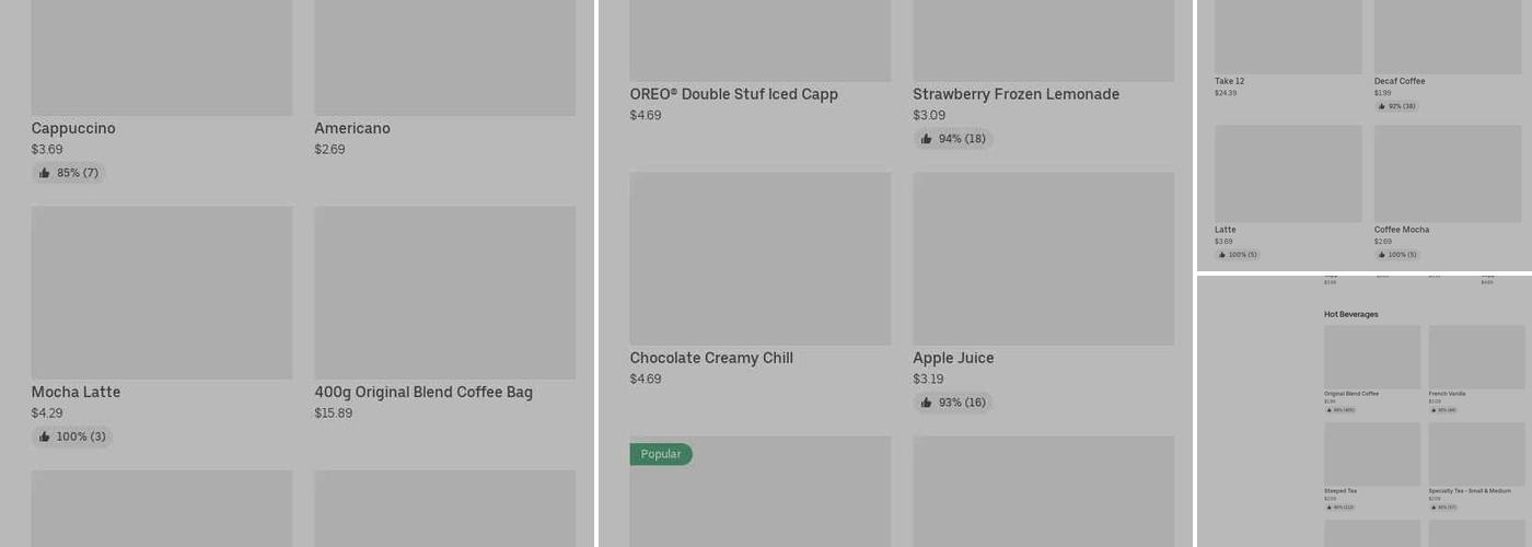 Tim Hortons Menu