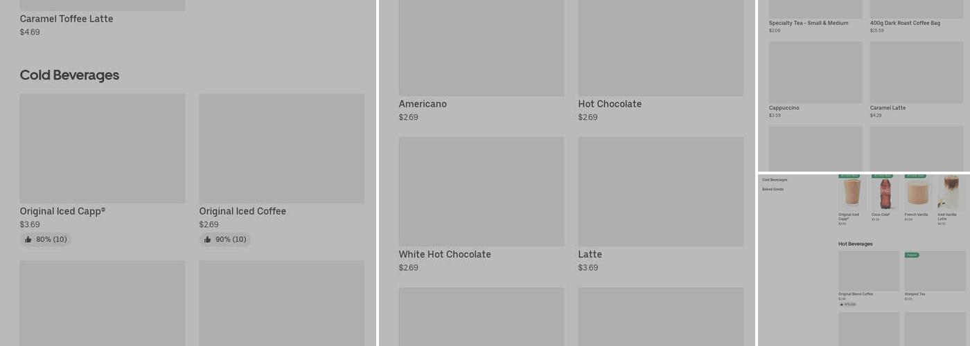 Tim Hortons Menu