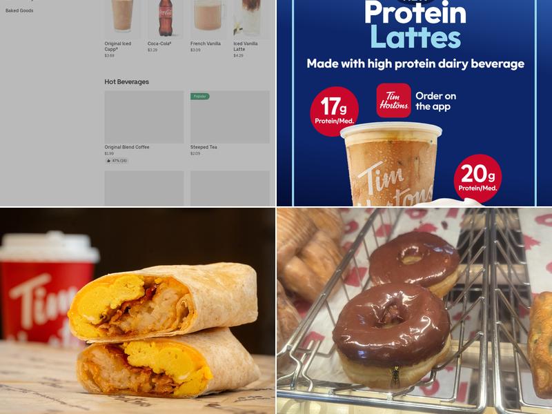Tim Hortons Menu