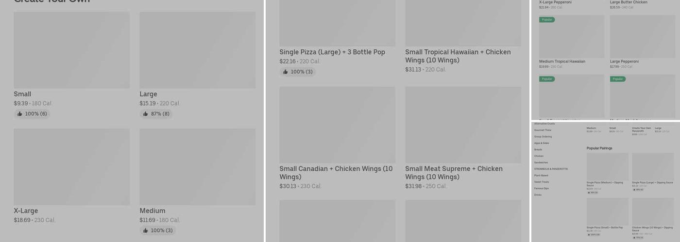 Pizza Pizza Menu