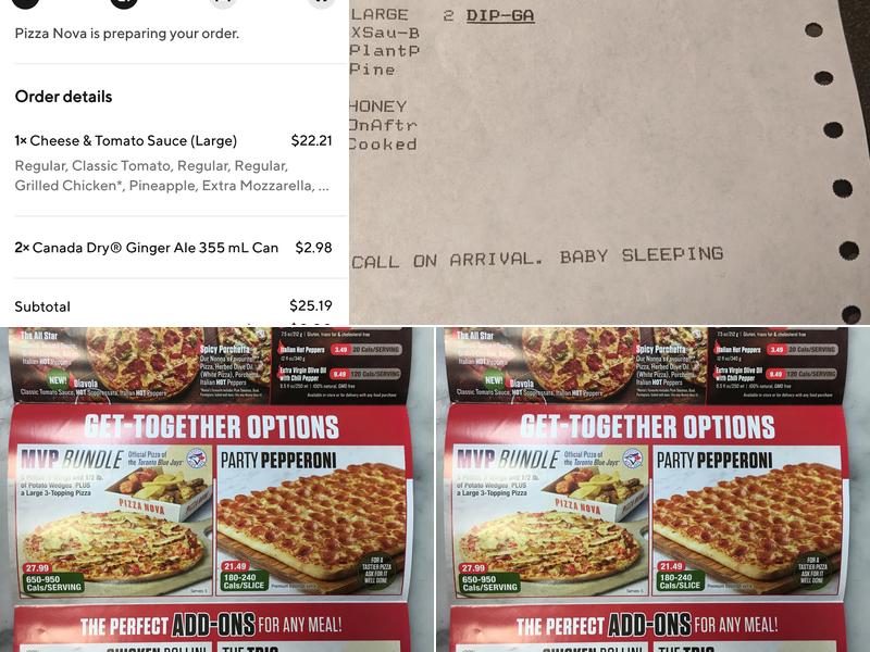 Pizza Nova Menu