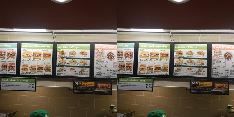 Subway Menu