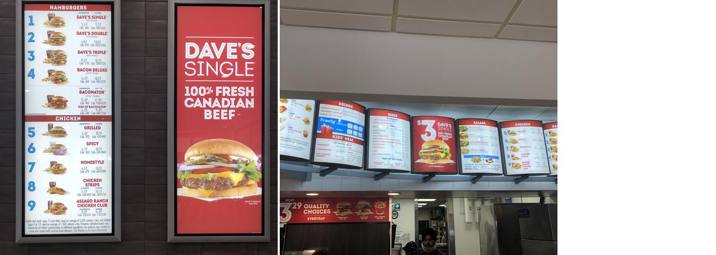 Wendy's Menu