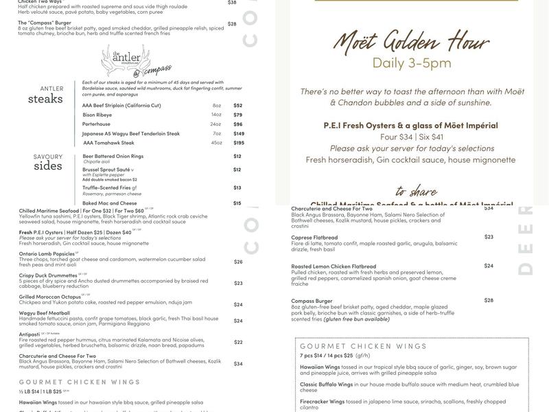 Compass Grill & Lounge Menu