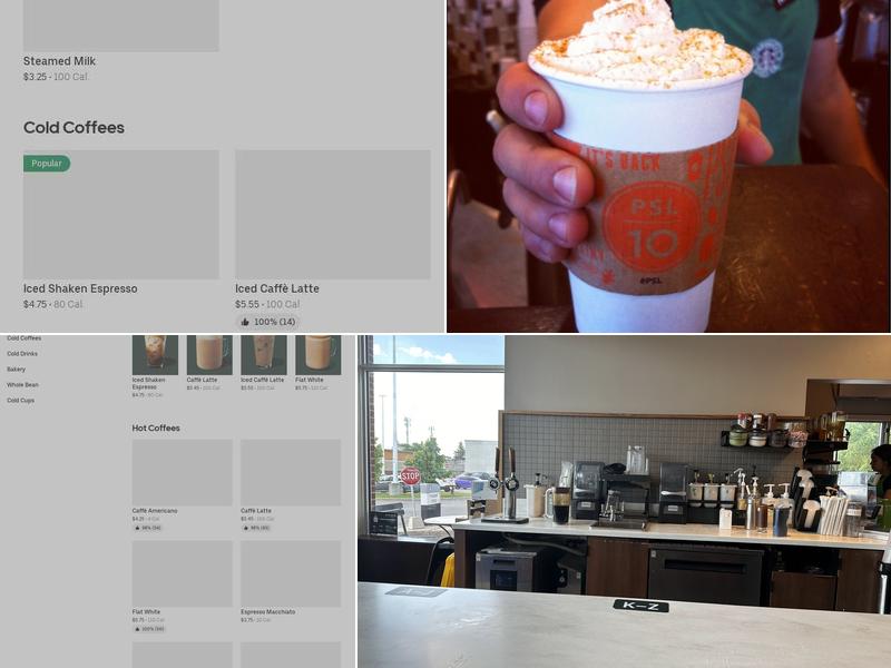 Starbucks Coffee Company Menu