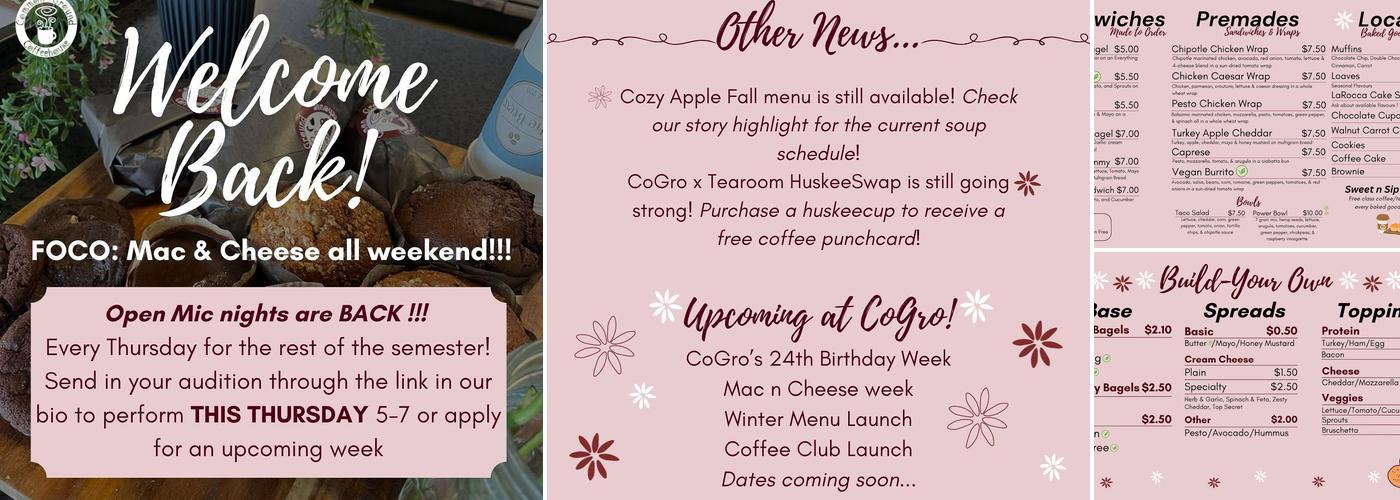 Common Ground Coffeehouse Menu