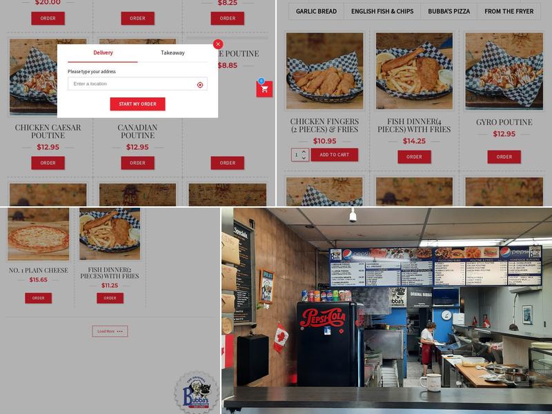 Original Bubba's Menu