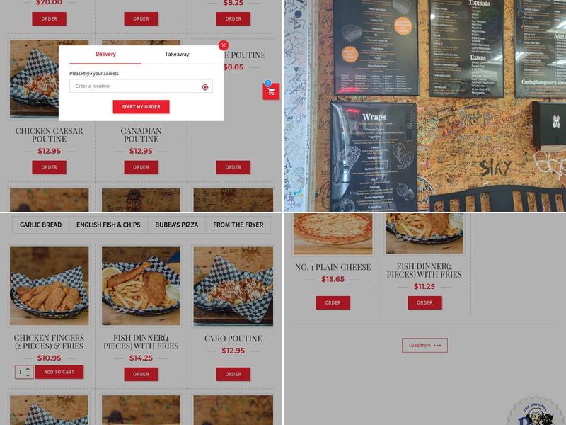 Original Bubba's Menu