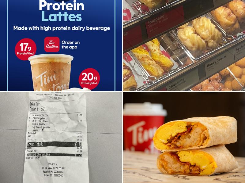 Tim Hortons Menu