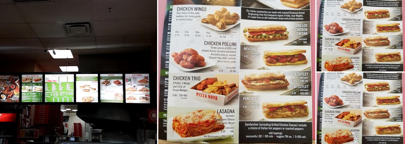 Pizza Nova Menu