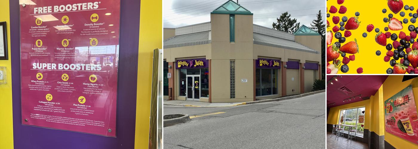 Booster Juice Menu