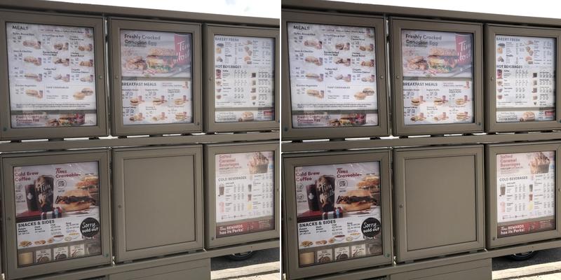 Tim Hortons Menu