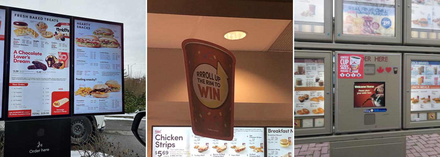 Tim Hortons Menu