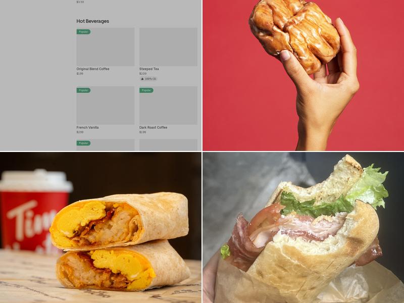 Tim Hortons Menu