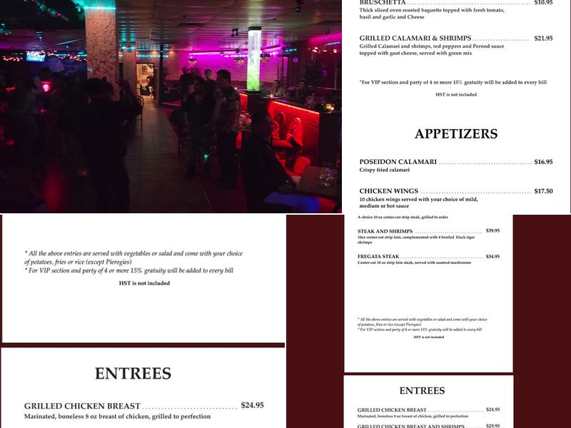 Fregata Restaurant Menu