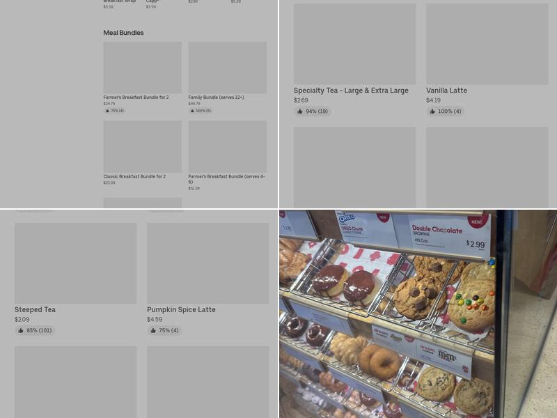 Tim Hortons Menu
