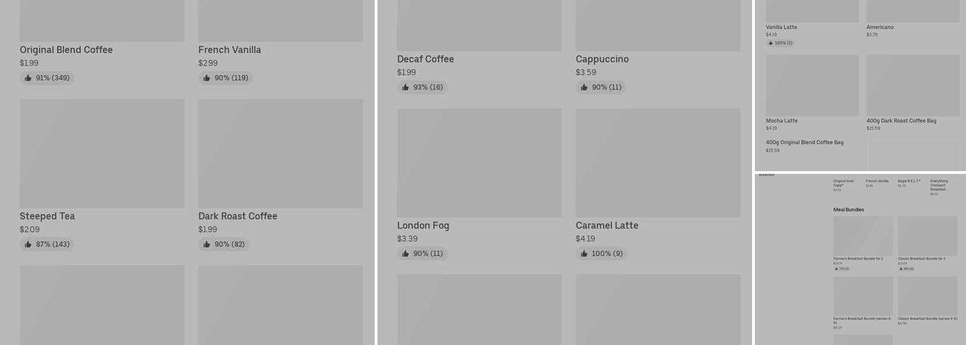 Tim Hortons Menu
