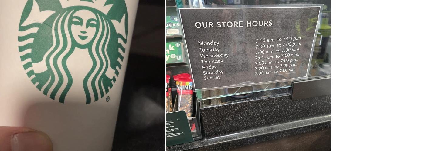 Starbucks Menu