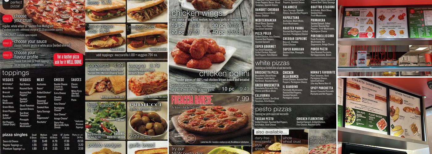 Pizza Nova Menu