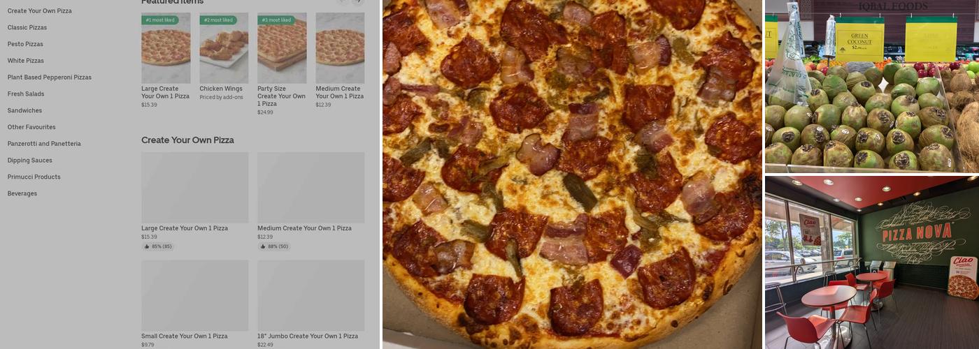 Pizza Nova Menu