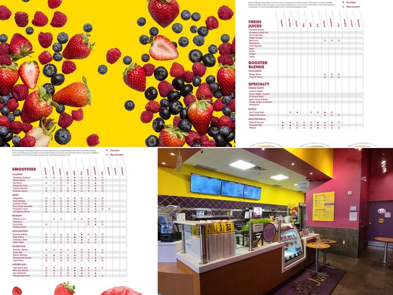 Booster Juice Menu