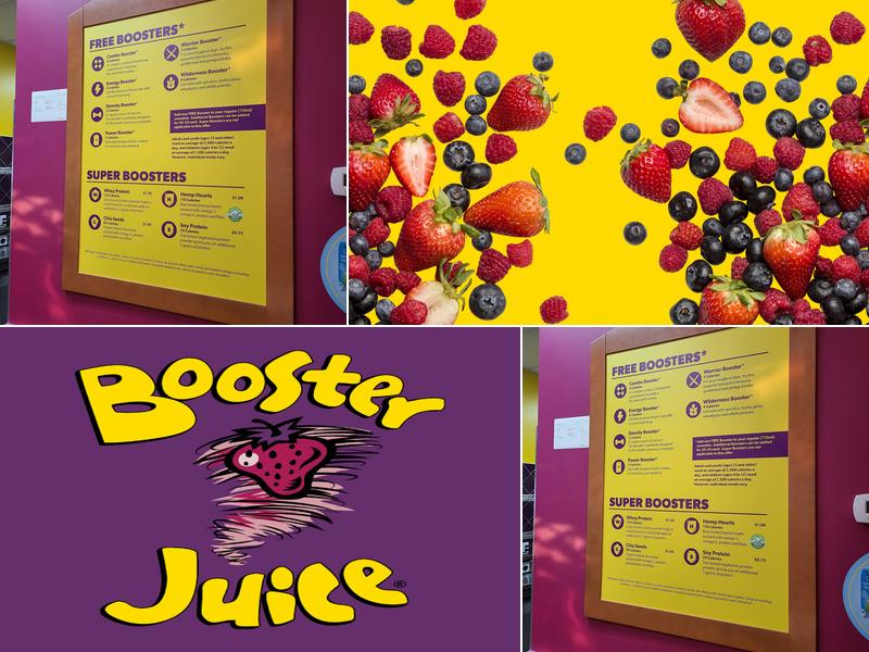 Booster Juice Menu