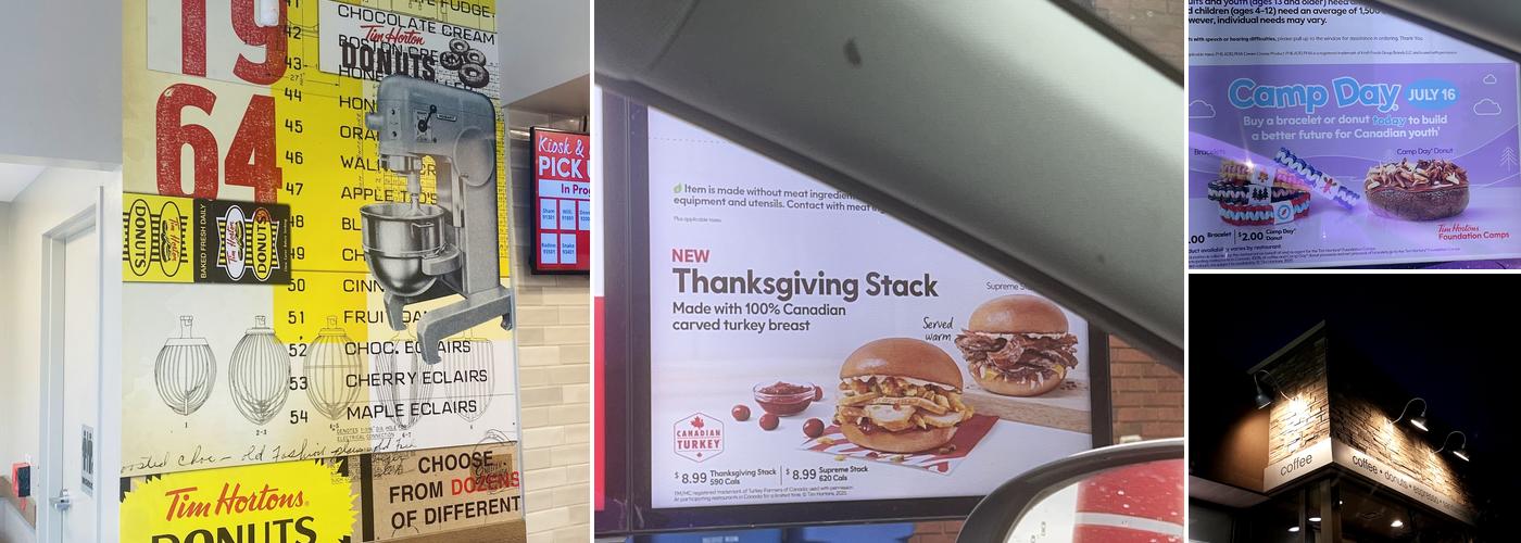 Tim Hortons Menu