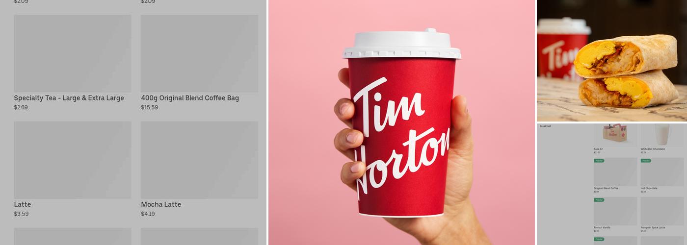 Tim Hortons Menu