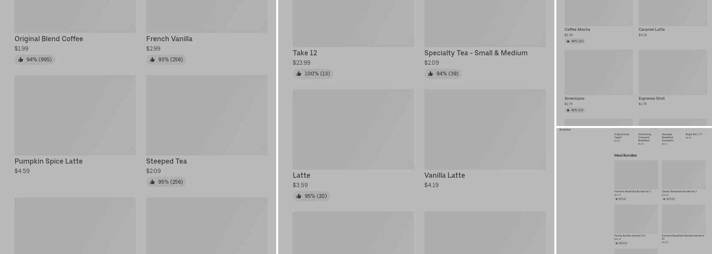 Tim Hortons Menu