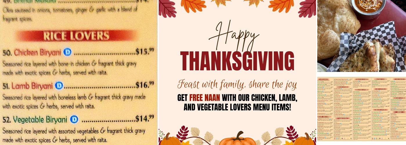 Passage To India Restaurant Menu