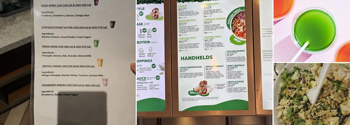 Freshii Menu