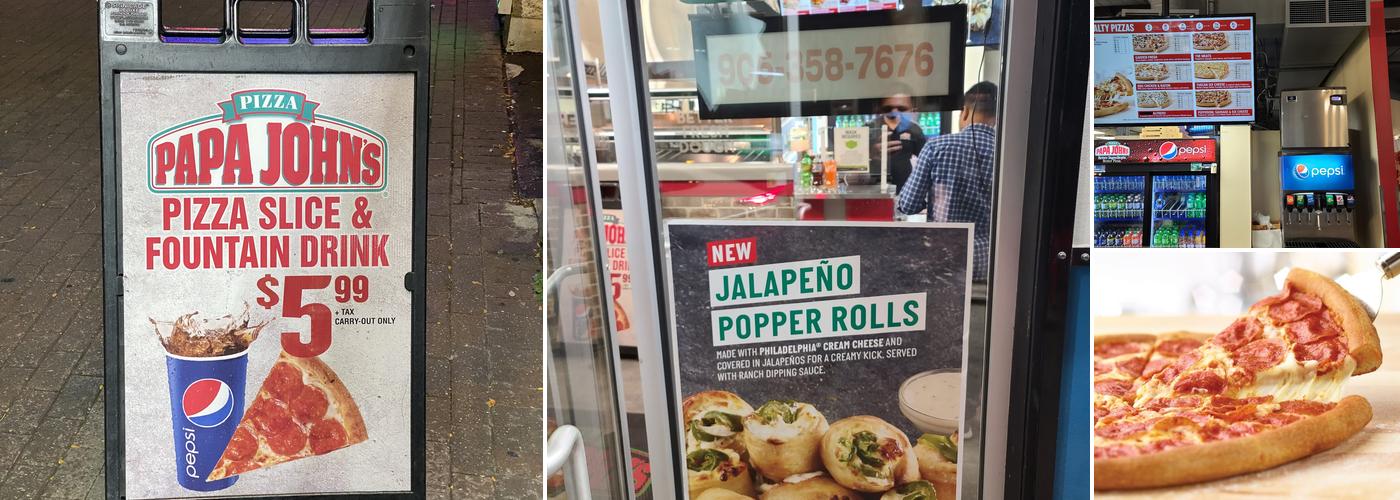 Papa John's Pizza Menu