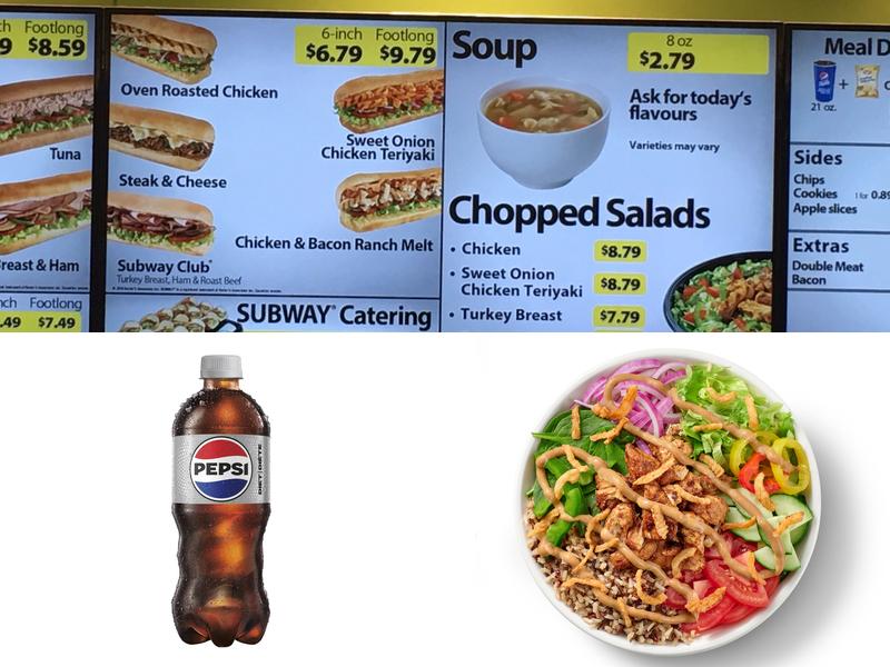Subway Menu