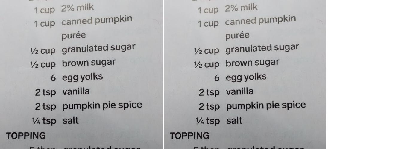Tim Hortons Menu