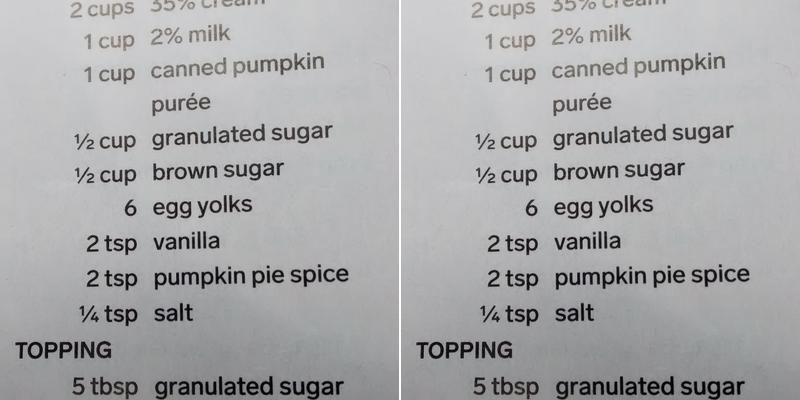 Tim Hortons Menu