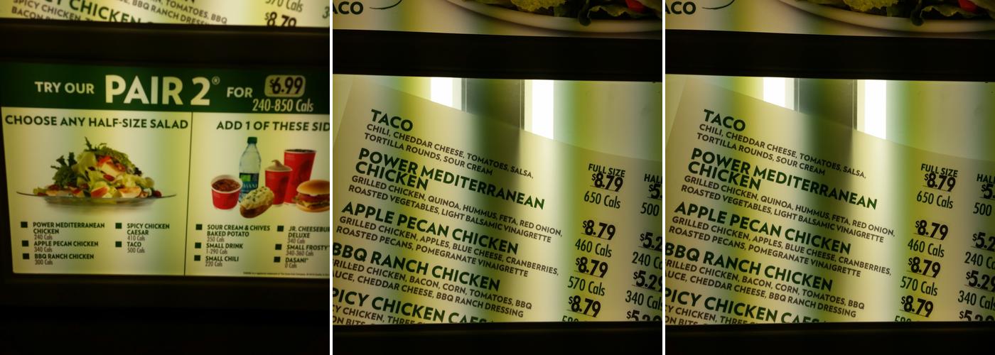 Tim Hortons Menu