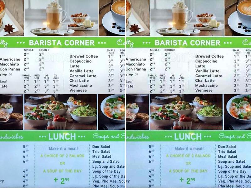 La Prep Menu