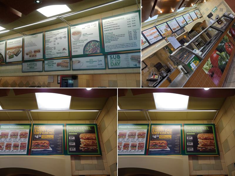 Subway Menu