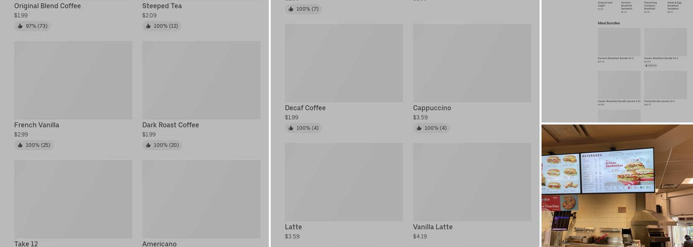 Tim Hortons Menu