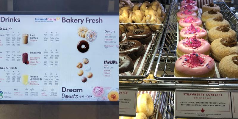 Tim Hortons Menu