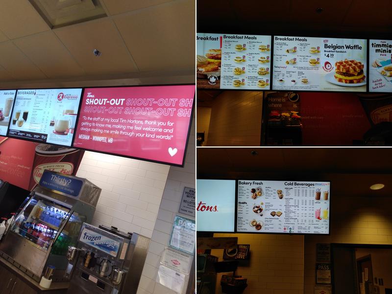 Tim Hortons Menu