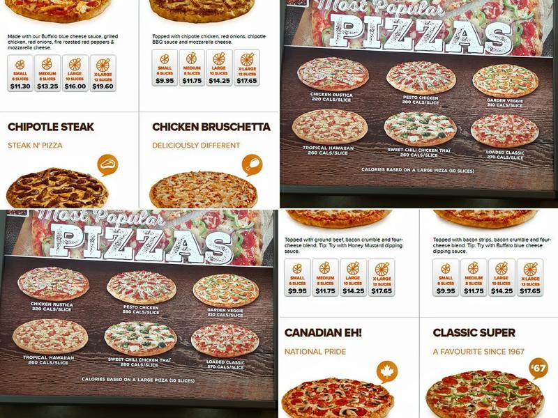 Pizza Pizza Menu