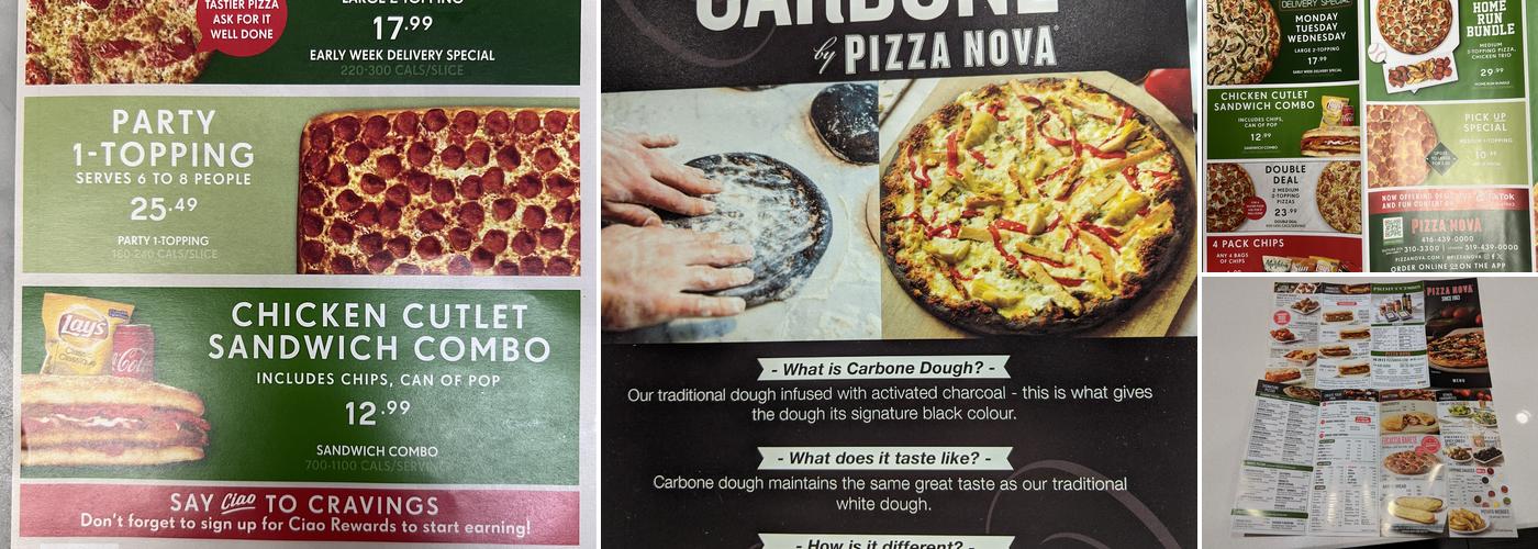 Pizza Nova Menu