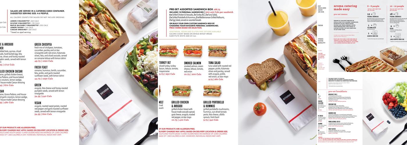 Aroma Espresso Bar Menu