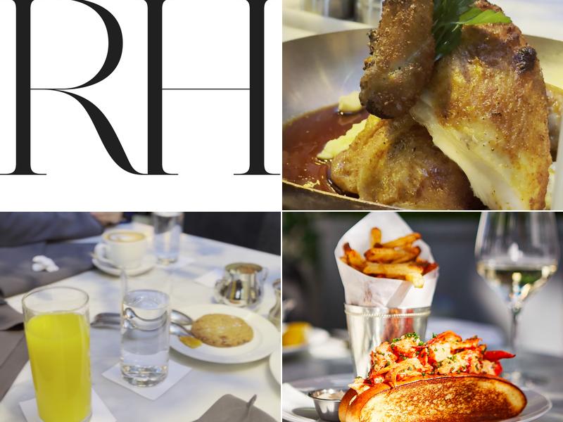 RH Courtyard Restaurant at RH Toronto Menu